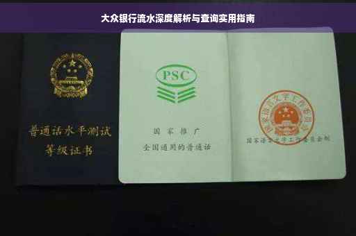 大众银行流水深度解析与查询实用指南