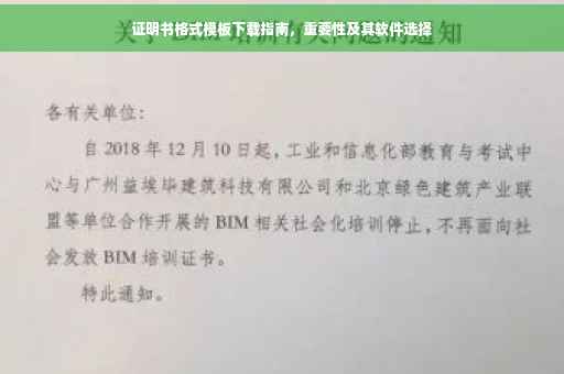 证明书格式模板下载指南，重要性及其软件选择