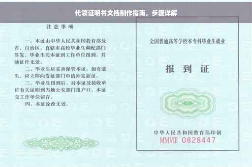 代领证明书文档制作指南，步骤详解