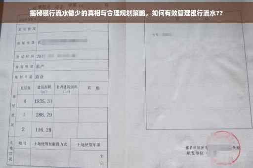 揭秘银行流水做少的真相与合理规划策略，如何有效管理银行流水??