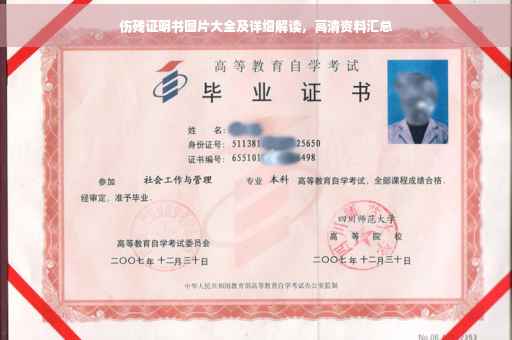 伤残证明书图片大全及详细解读，高清资料汇总