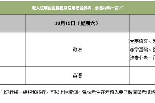 收入证明的重要性及应用场景解析，必备材料一览?✨