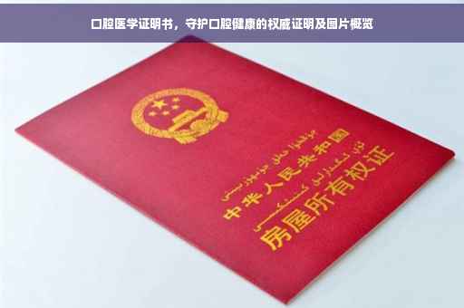 口腔医学证明书，守护口腔健康的权威证明及图片概览