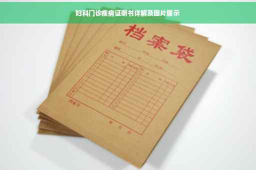 妇科门诊疾病证明书详解及图片展示