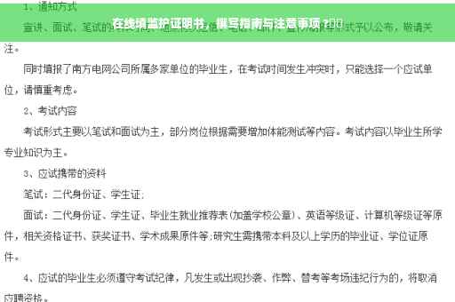在线填监护证明书，撰写指南与注意事项 ?⚡️