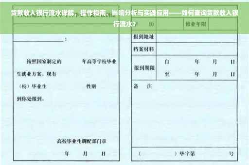 货款收入银行流水详解，操作指南、影响分析与实践应用——如何查询货款收入银行流水？