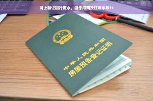 网上验证银行流水，操作指南及注意事项??