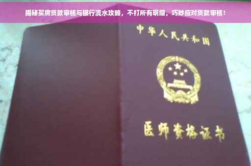 揭秘买房贷款审核与银行流水攻略，不打所有明细，巧妙应对贷款审核！