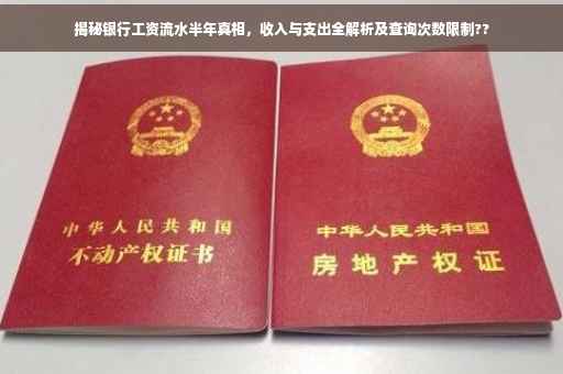揭秘银行工资流水半年真相，收入与支出全解析及查询次数限制??