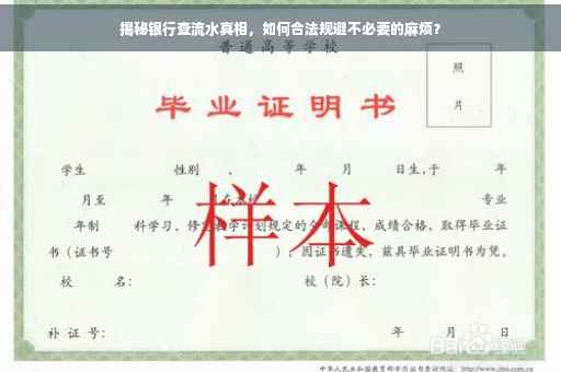 揭秘银行查流水真相，如何合法规避不必要的麻烦？