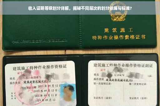 收入证明等级划分详解，揭秘不同层次的划分依据与标准?