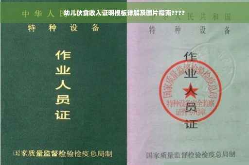 幼儿伙食收入证明模板详解及图片指南????