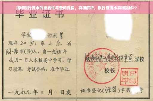 揭秘银行流水的重要性与查询流程，真相解析，银行查流水真相揭秘??
