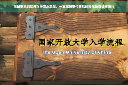 揭秘支票划款与银行流水流程，一文掌握支付背后的操作及查询方法??