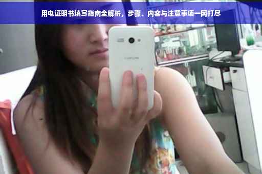 用电证明书填写指南全解析，步骤、内容与注意事项一网打尽