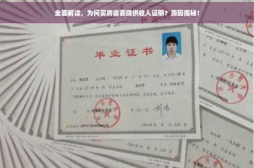 全面解读，为何买房需要提供收入证明？原因揭秘！