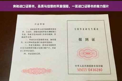 奔驰进口证明书，品质与信誉的双重保障，一览进口证明书的魅力图片