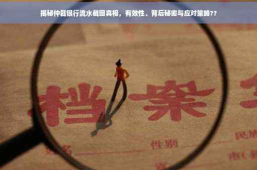 揭秘仲裁银行流水截图真相，有效性、背后秘密与应对策略??