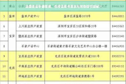 法国签证申请指南，在校证明书要求与准备细节揭秘?