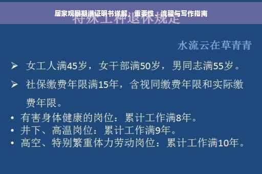 居家观察期满证明书详解，重要性、流程与写作指南