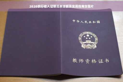 2020农行收入证明范本详解及实用指南含图片