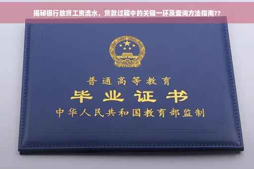 揭秘银行放贷工资流水，贷款过程中的关键一环及查询方法指南??