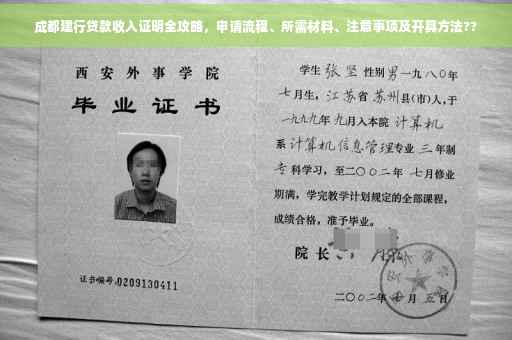 成都建行贷款收入证明全攻略，申请流程、所需材料、注意事项及开具方法??