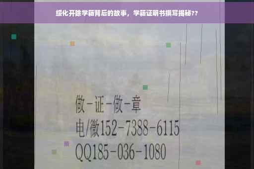 绥化开除学籍背后的故事，学籍证明书撰写揭秘??