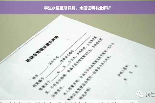 学生水痘证明详解，水痘证明书全解析