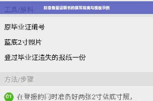 刻章备案证明书的撰写指南与模板示例