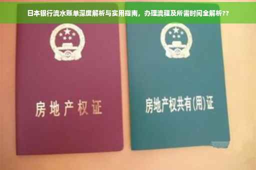 日本银行流水账单深度解析与实用指南，办理流程及所需时间全解析??