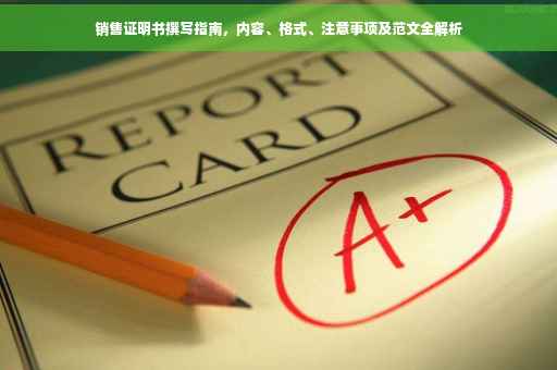 销售证明书撰写指南，内容、格式、注意事项及范文全解析