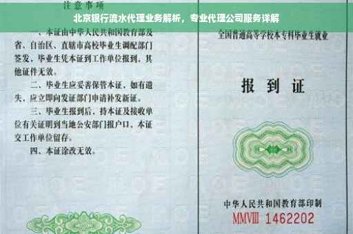 北京银行流水代理业务解析，专业代理公司服务详解