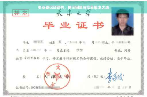 失业登记证明书，揭示困境与探索解决之道