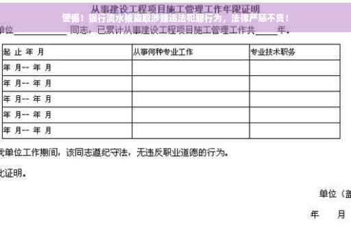 警惕！银行流水被盗取涉嫌违法犯罪行为，法律严惩不贷！