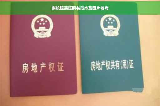 南航延误证明书范本及图片参考
