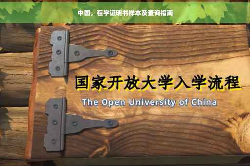 中国，在学证明书样本及查询指南