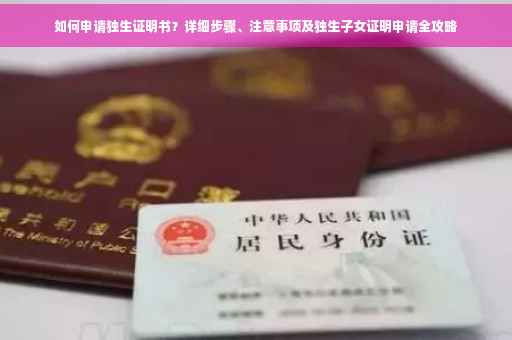 如何申请独生证明书？详细步骤、注意事项及独生子女证明申请全攻略