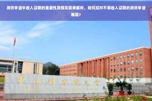房贷申请中收入证明的重要性及相关因素解析，如何应对不看收入证明的房贷申请难题？