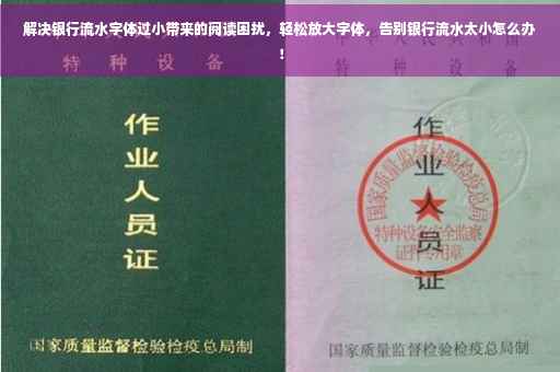 解决银行流水字体过小带来的阅读困扰，轻松放大字体，告别银行流水太小怎么办！