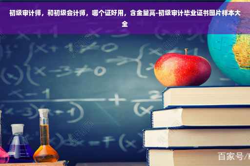 初级审计师，和初级会计师，哪个证好用，含金量高-初级审计毕业证书图片样本大全