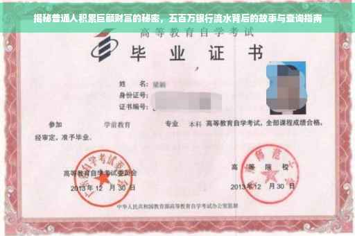 揭秘普通人积累巨额财富的秘密，五百万银行流水背后的故事与查询指南