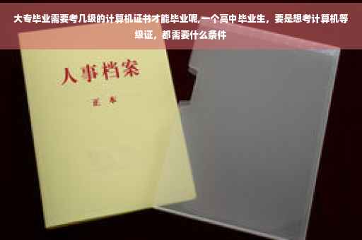 大专毕业需要考几级的计算机证书才能毕业呢,一个高中毕业生，要是想考计算机等级证，都需要什么条件
