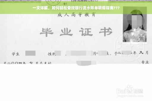 一文详解，如何轻松查找银行流水账单明细指南???