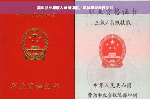 美国职业与收入证明详解，差异与重要性探讨