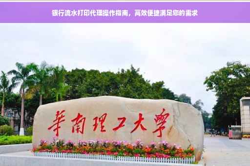 银行流水打印代理操作指南，高效便捷满足您的需求