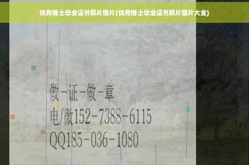 优秀博士毕业证书照片图片(优秀博士毕业证书照片图片大全)