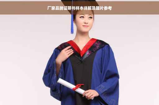 厂家品牌证明书样本详解及图片参考
