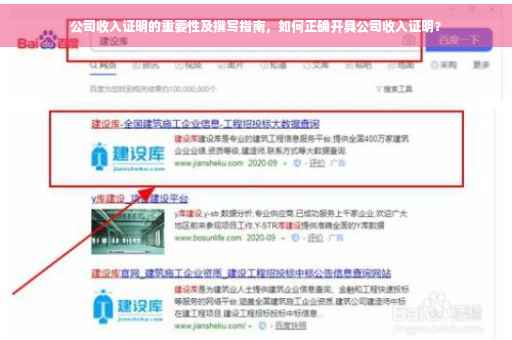 公司收入证明的重要性及撰写指南，如何正确开具公司收入证明？