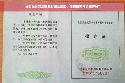 日照银行流水账单打印全攻略，操作指南与步骤详解?